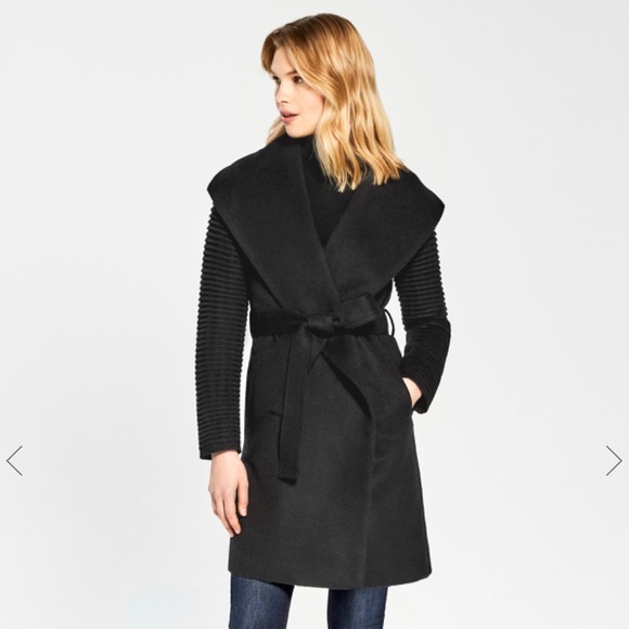 Sentaler Jackets & Blazers - Sentaler Mid Length Wrap Coat Ribbed Sleeves S
